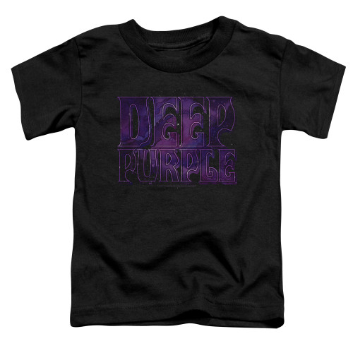 Deep Purple Spacey Toddler T-Shirt Black