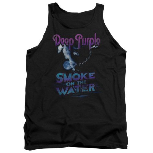 Deep Purple Smokey Water Adult Tank Top T-Shirt Black