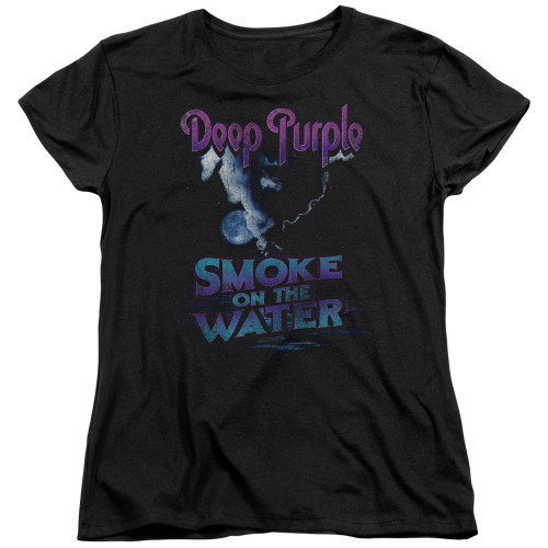 Deep Purple Smokey Water Women's T-Shirt Black