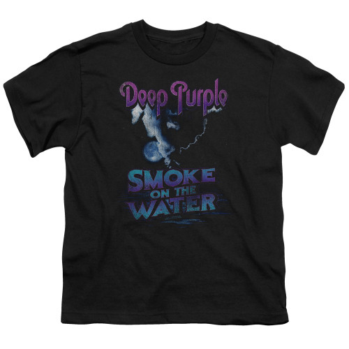 Deep Purple Smokey Water Youth T-Shirt Black