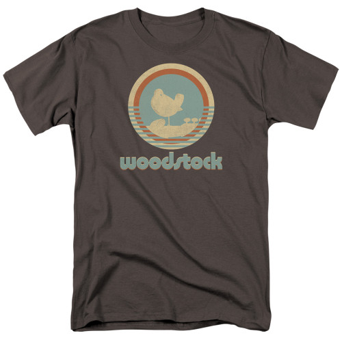 Woodstock Bird Circle S/S Adult 18/1 T-Shirt Charcoal