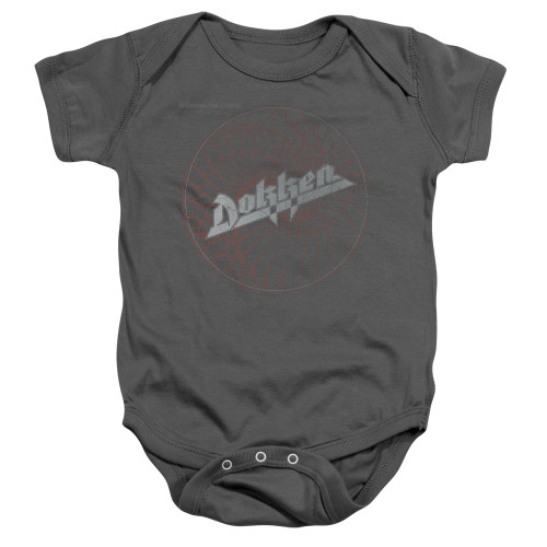Dokken Breaking The Chains Baby Onesie T-Shirt Charcoal