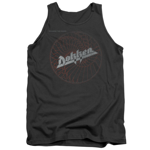 Dokken Breaking The Chains Adult Tank Top T-Shirt Charcoal