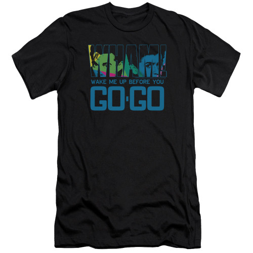 Wham Wake Me Up Before You Go Go Hbo S/S Adult 30/1 T-Shirt Black