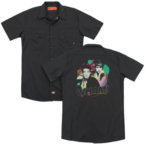 Wham The Edge Of Heaven (Back Print) Adult Work Shirt Black