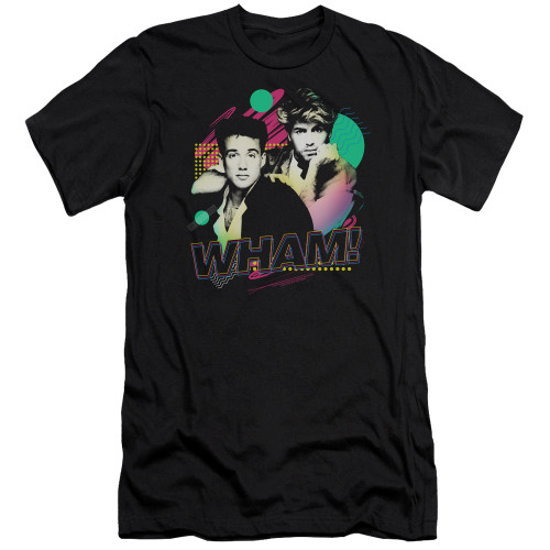 Wham The Edge Of Heaven S/S Adult 30/1 T-Shirt Black