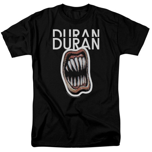 Duran Duran Pressure Off Adult 18/1 T-Shirt Black