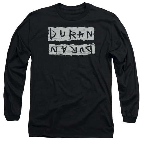 Duran Duran Print Error Adult Long Sleeve T-Shirt Black