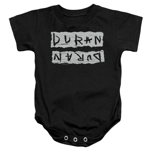 Duran Duran Print Error Baby Onesie T-Shirt Black