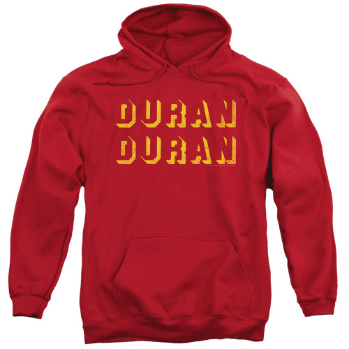 Duran Duran Negative Space Adult Pullover Hoodie Sweatshirt Red