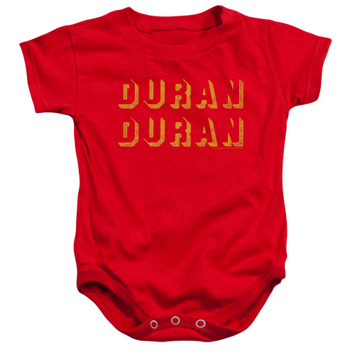 Duran Duran Negative Space Baby Onesie T-Shirt Red