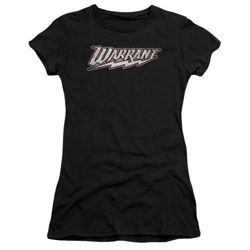 Warrant Warrant Logo Premium S/S Junior Women's T-Shirt Sheer Black