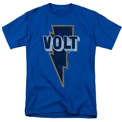 Volt Records Volt Logo S/S Adult 18/1 T-Shirt Royal Blue