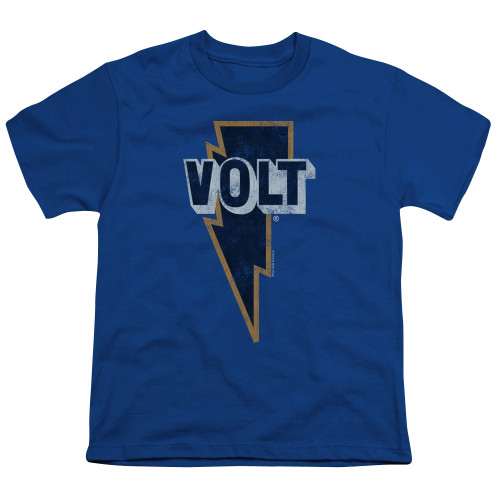 Volt Records Volt Logo S/S Youth 18/1 T-Shirt Royal Blue