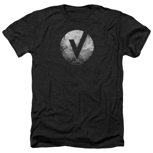 The Vamps V Emblem Adult Heather T-Shirt Black