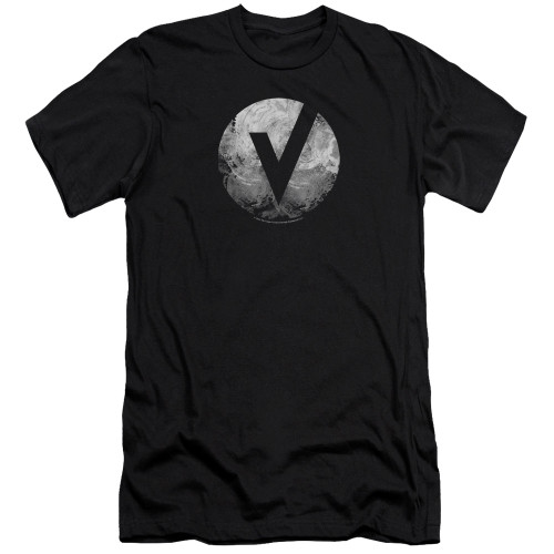 The Vamps V Emblem Premuim Canvas Adult Slim Fit 30/1 T-Shirt Black