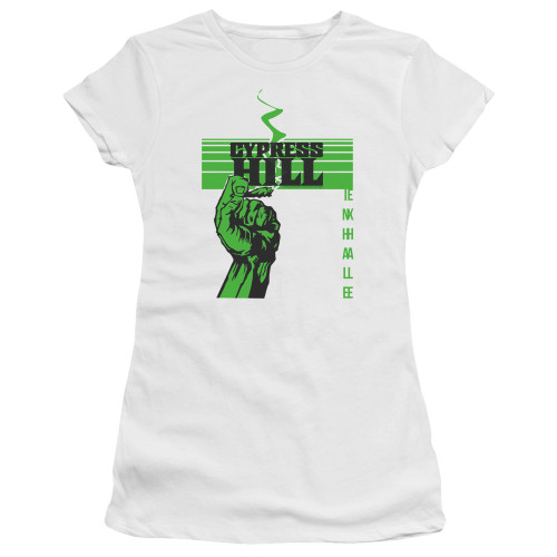Cypress Hill Inhale Exhale Premium Junior Women's Sheer T-Shirt White