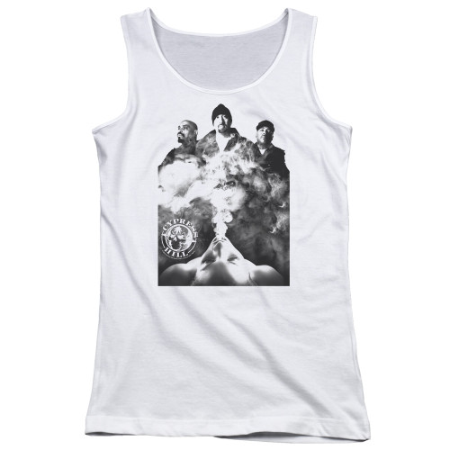 Cypress Hill Monochrome Smoke Junior Women's Tank Top T-Shirt White