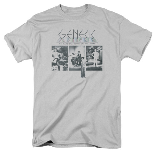 Genesis The Lamb Down On Broadway Adult 18/1 T-Shirt Silver