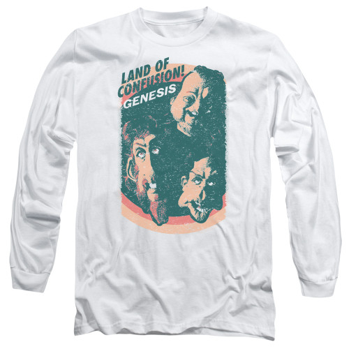 Genesis Land Of Confusion Adut Long Sleeve T-Shirt White