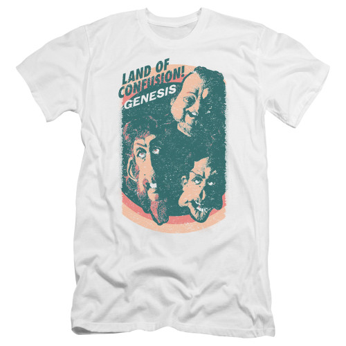 Genesis Land Of Confusion Premium Adult 30/1 T-Shirt White