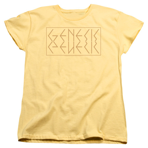 Genesis Mirror Logo Women's T-Shirt Yellow
