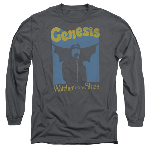 Genesis Watcher Of The Skies Adut Long Sleeve T-Shirt Charcoal