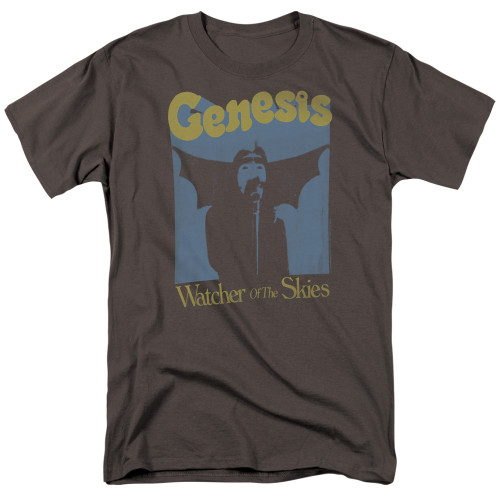 Genesis Watcher Of The Skies Adult 18/1 T-Shirt Charcoal