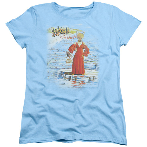 Genesis Large Foxtrot Women's T-Shirt Light Blue