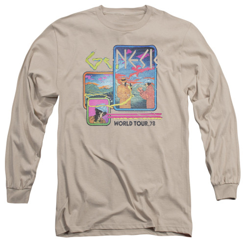 Genesis World Tour '78 Adut Long Sleeve T-Shirt Sand