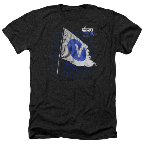 The Vamps Flag Adult Heather T-Shirt Black
