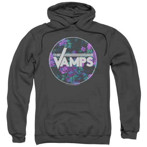 The Vamps Floral Vamps Adult Pullover Hoodie Sweatshirt Charcoal