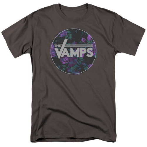 The Vamps Floral Vamps S/S Adult 18/1 T-Shirt Charcoal