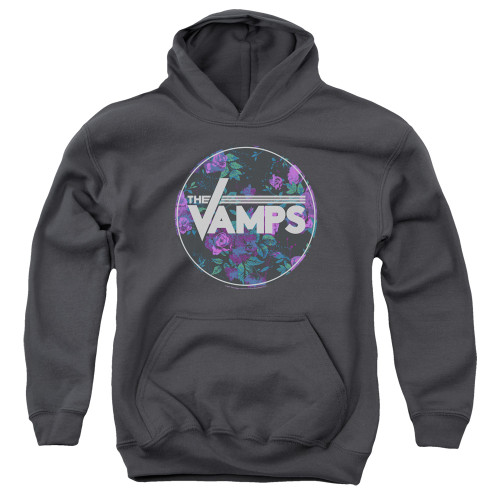 The Vamps Floral Vamps Youth Pullover Hoodie Sweatshirt Charcoal