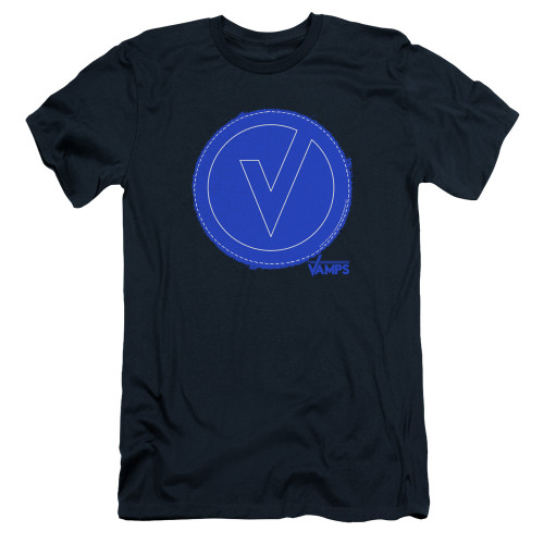 The Vamps Frayed Patch S/S Adult 30/1 T-Shirt Navy
