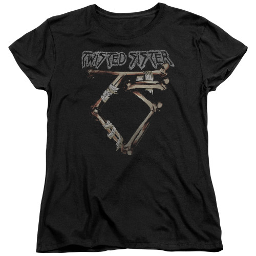 Twisted Sister Bone Logo S/S Women's T-Shirt Black