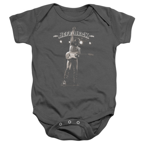 Jeff Beck Guitar God Baby Onesie T-Shirt Charcoal