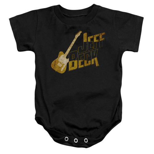 Jeff Beck That Yellow Guitar Baby Onesie T-Shirt Black