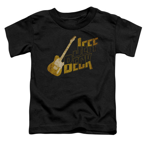 Jeff Beck That Yellow Guitar Toddler T-Shirt Black