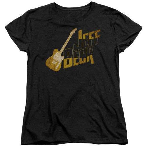 Jeff Beck That Yellow Guitar Women's T-Shirt Black