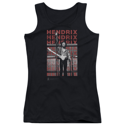 Jimi Hendrix Give It All Junior Women's Tank Top T-Shirt Black
