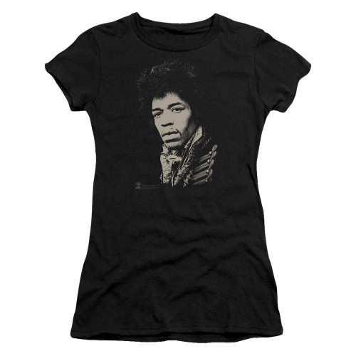 Jimi Hendrix Classic Jimi Junior Women's Sheer T-Shirt Black