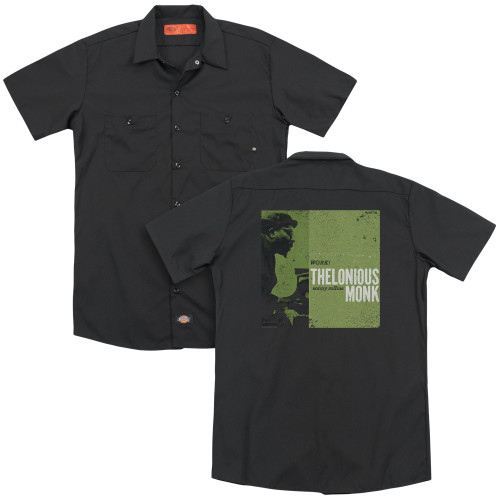 Thelonious Monk Work (Back Print) Adult Work Shirt Black