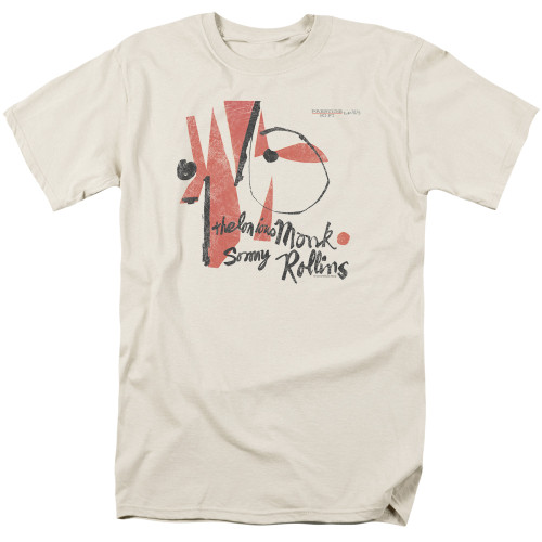 Thelonious Monk Sonny Rollins S/S Adult 18/1 T-Shirt Cream