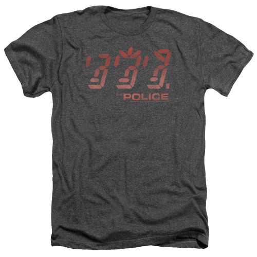The Police Ghost In The Machine Adult Heather T-Shirt Charcoal