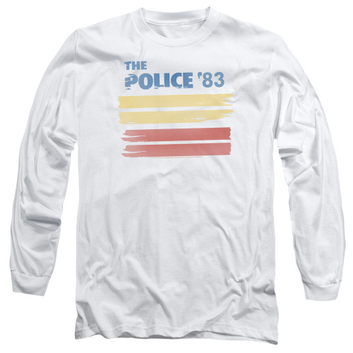 The Police 83 Long Sleeve Adult 18/1 T-Shirt White