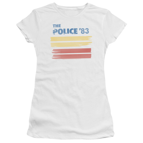 The Police 83 Premium S/S Junior Women's T-Shirt Sheer White