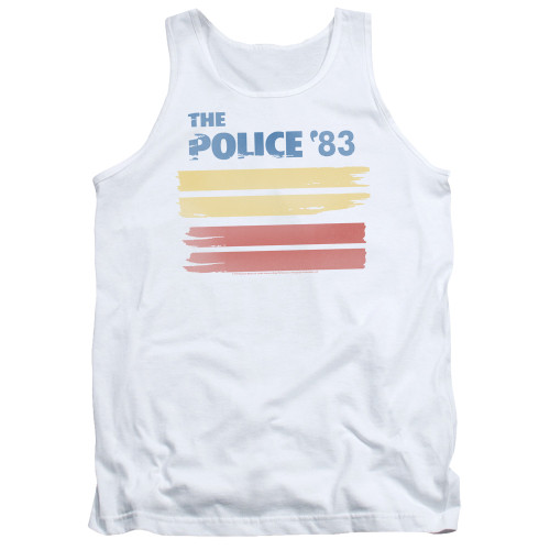 The Police 83 Adult Tank Top White