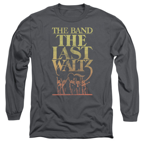 The Band The Last Waltz Long Sleeve Adult 18/1 T-Shirt Charcoal