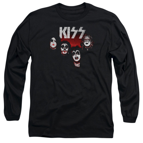 Kiss 1974 Adult Long Sleeve T-Shirt Black